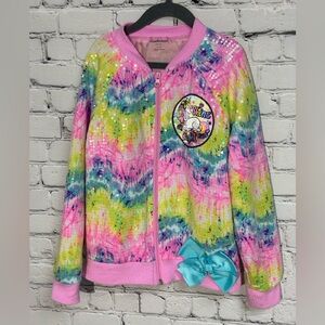 Nickelodeon Shine Bright JOJO Siwa Pink and Blue Jacket Girls Size M (7/8)